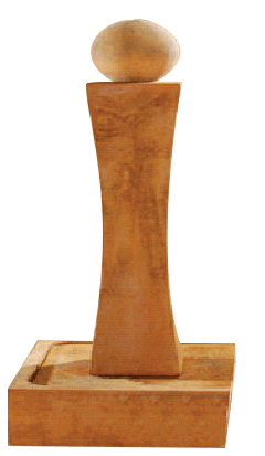 Serene Waters Outdoor Cast Stone Garden Fountain With Ball Fountain Tuscan